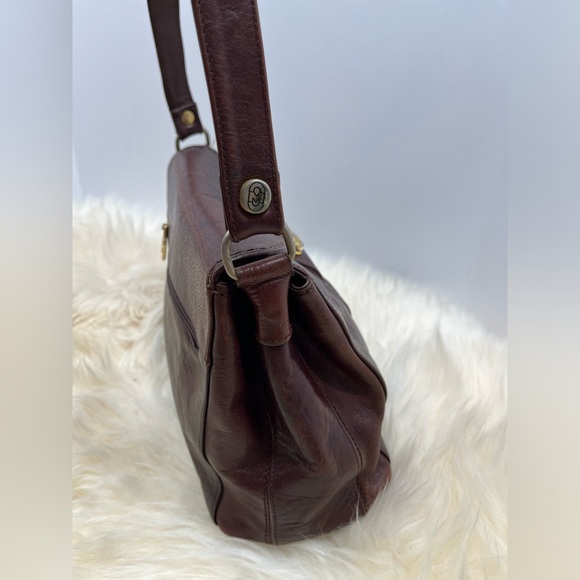 Marino Orlandi Made In Italy Large Speedy Leather Satchel Crossbody - Picture 4 of 16